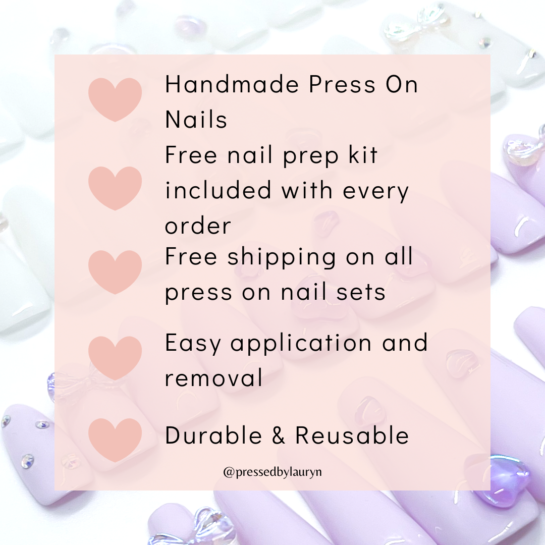 Cream Bows and Hearts Set